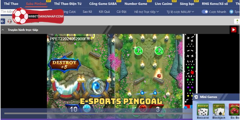 E-sports PinGoal là phần không thể thiếu tại sảnh